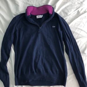 Vineyard vines quarter zip pull over